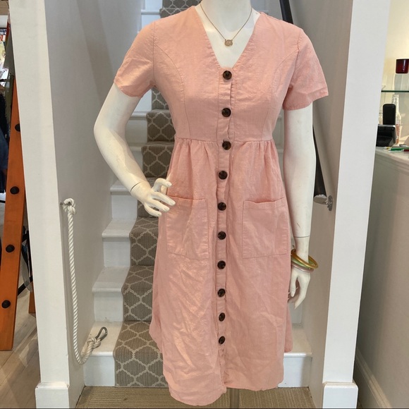 SUPER CUTE Summer Button-down Dress - Picture 1 of 5